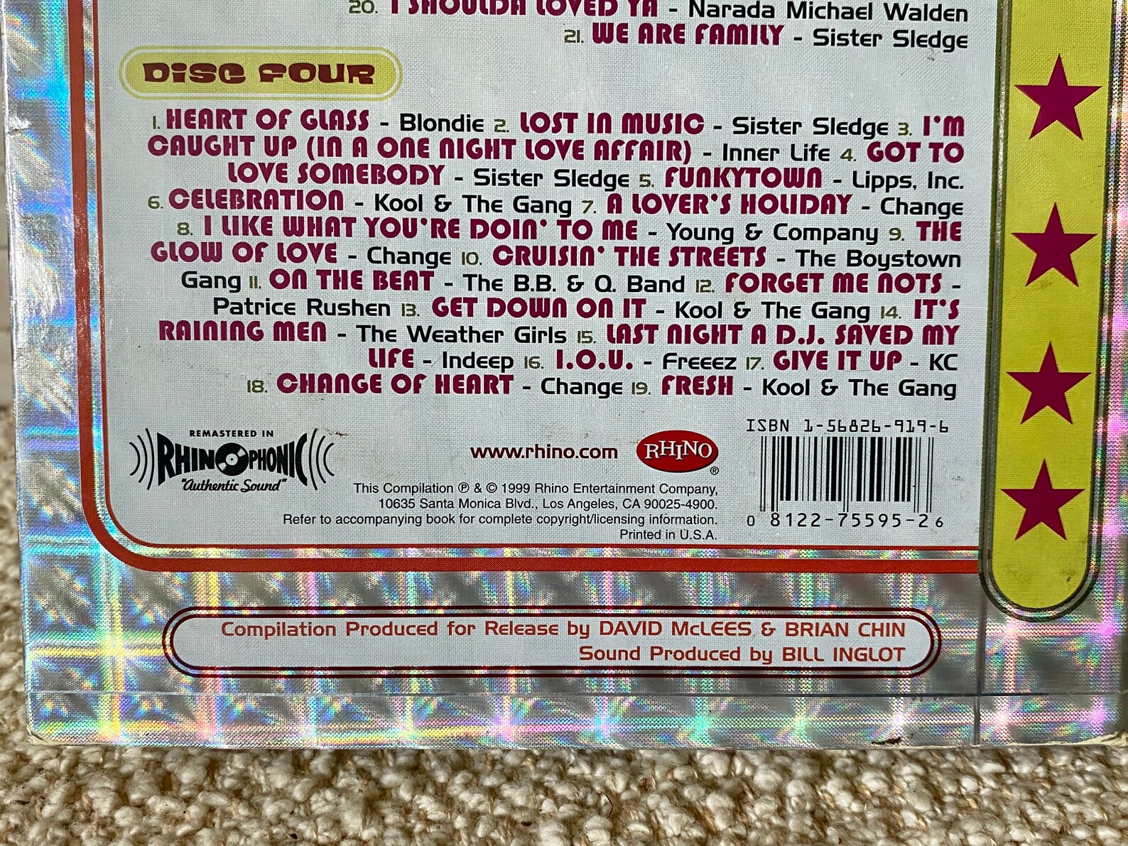 The Disco Box Rhino Entertainment 4CD Set with Integrated Etsy