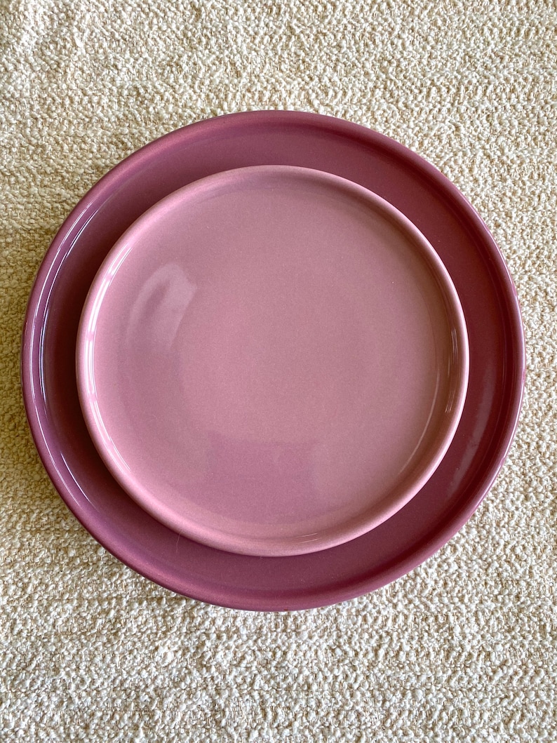 Waechtersbach Solid Colors Salad Plates in Mauve / Pink Etsy