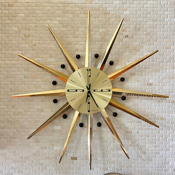Starburst Clock Etsy