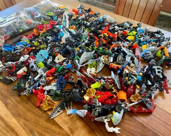 Lego Bionicle Lot #2 - Misc. Mixed Lot of Lego Bionicle Hero Factory Technic and Others - Parts Pack of Incomplete Figures and Pieces