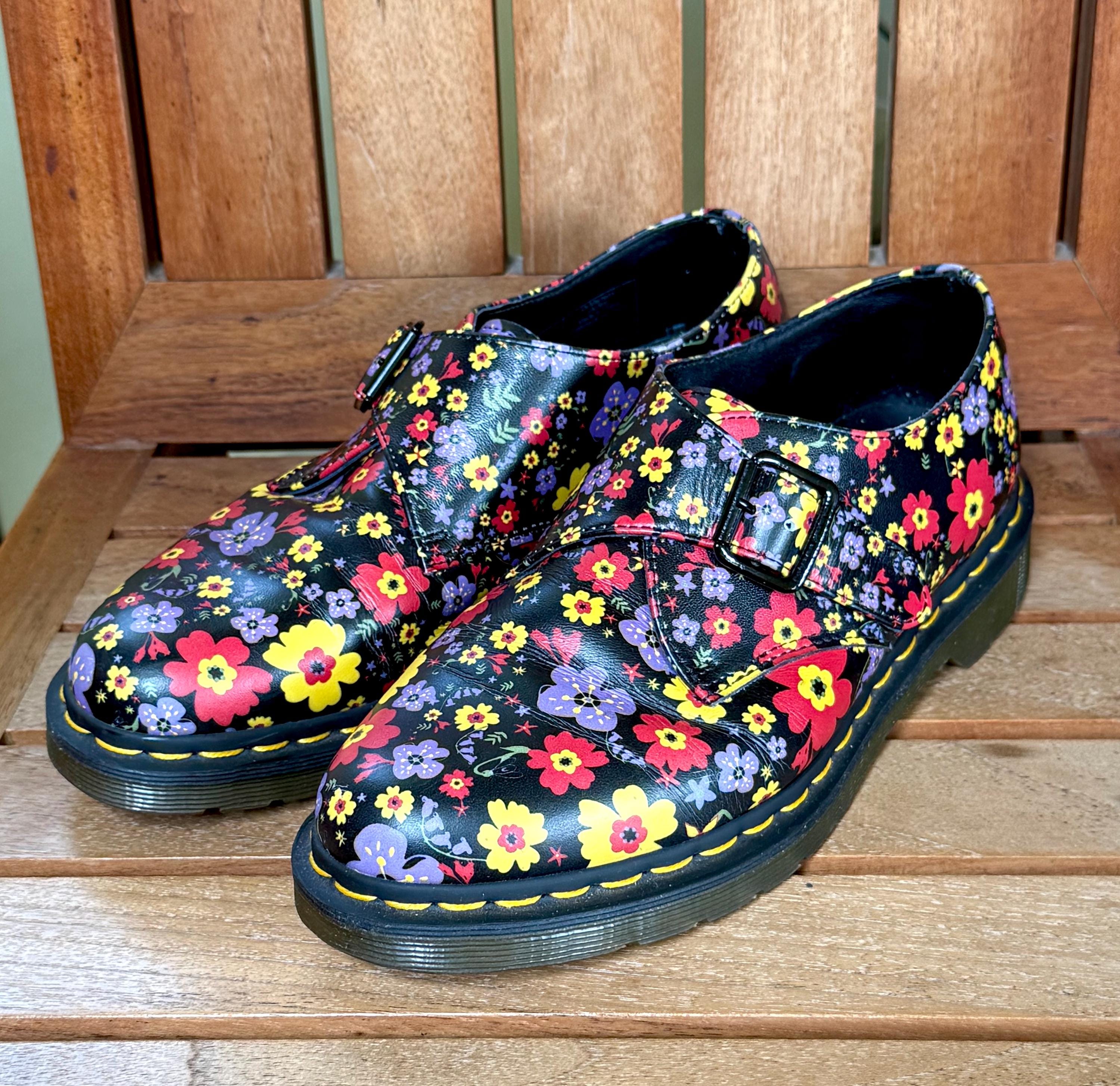 DR MARTENS フラワー柄　UK４　23cm 8H 1460 レア・値下げ】Dr. Martens 1460 Pascal Floral☆花柄ブーツ (Dr