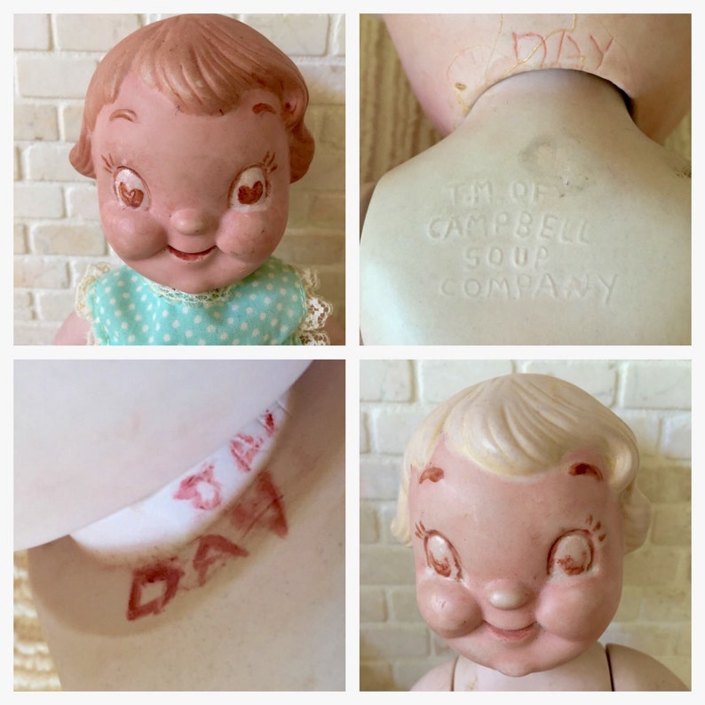 campbell soup porcelain dolls