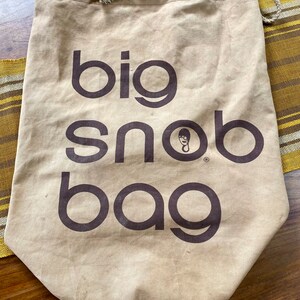 Bloomingdales Brown Bag Parody Vintage Big Snob Duffel Bag Parody on Bloomingdale's Big Brown Bag image 3