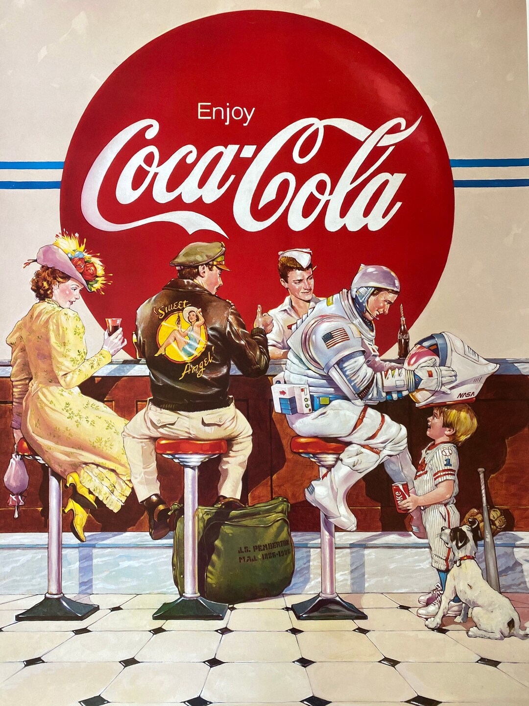 Coca-cola Then, Now Always Print by William 