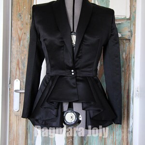 black peplum jacket