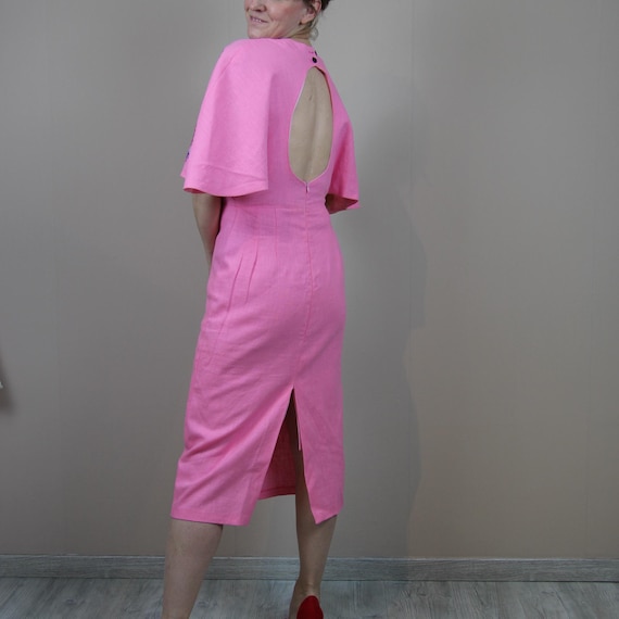knee length dresses for ladies Dancing With Me Sweetheart Tulle Midi Dress Pink– Selfie Leslie main image 0