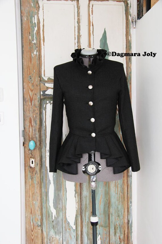 royal blue peplum jacket