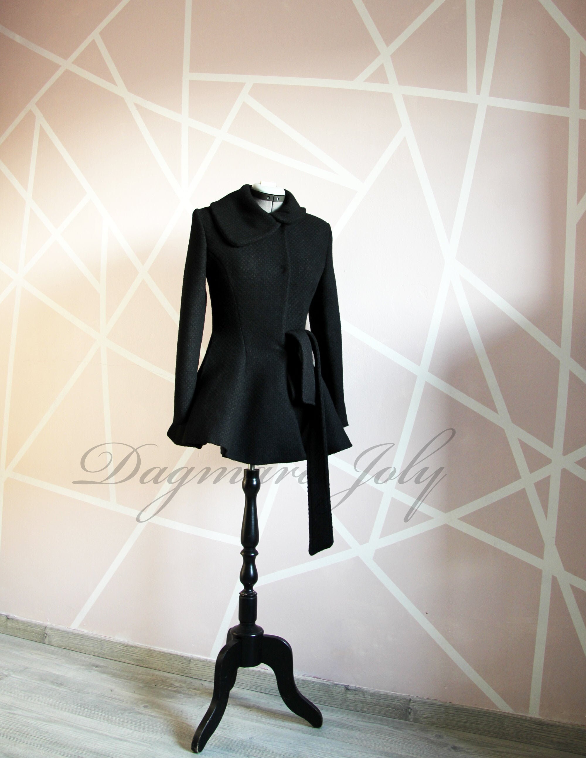 Flare Coat Womens Coat Black 