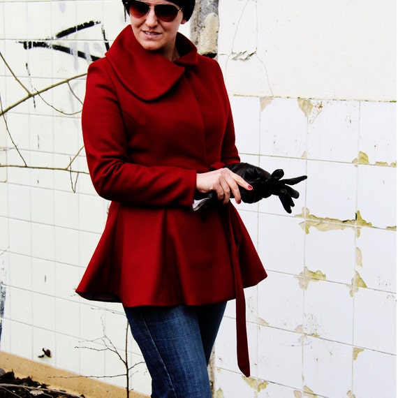 women's short wrap coat