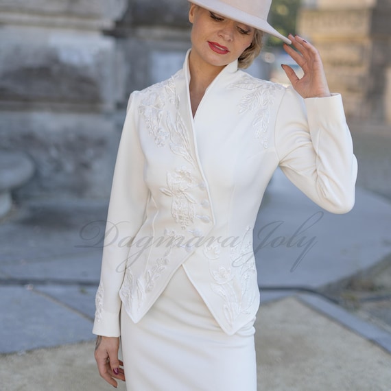 cream dress and jacket for wedding Wedding Wear Cream Dress And Jacket For Wedding Off White Dinner Jacket My Grooms Room