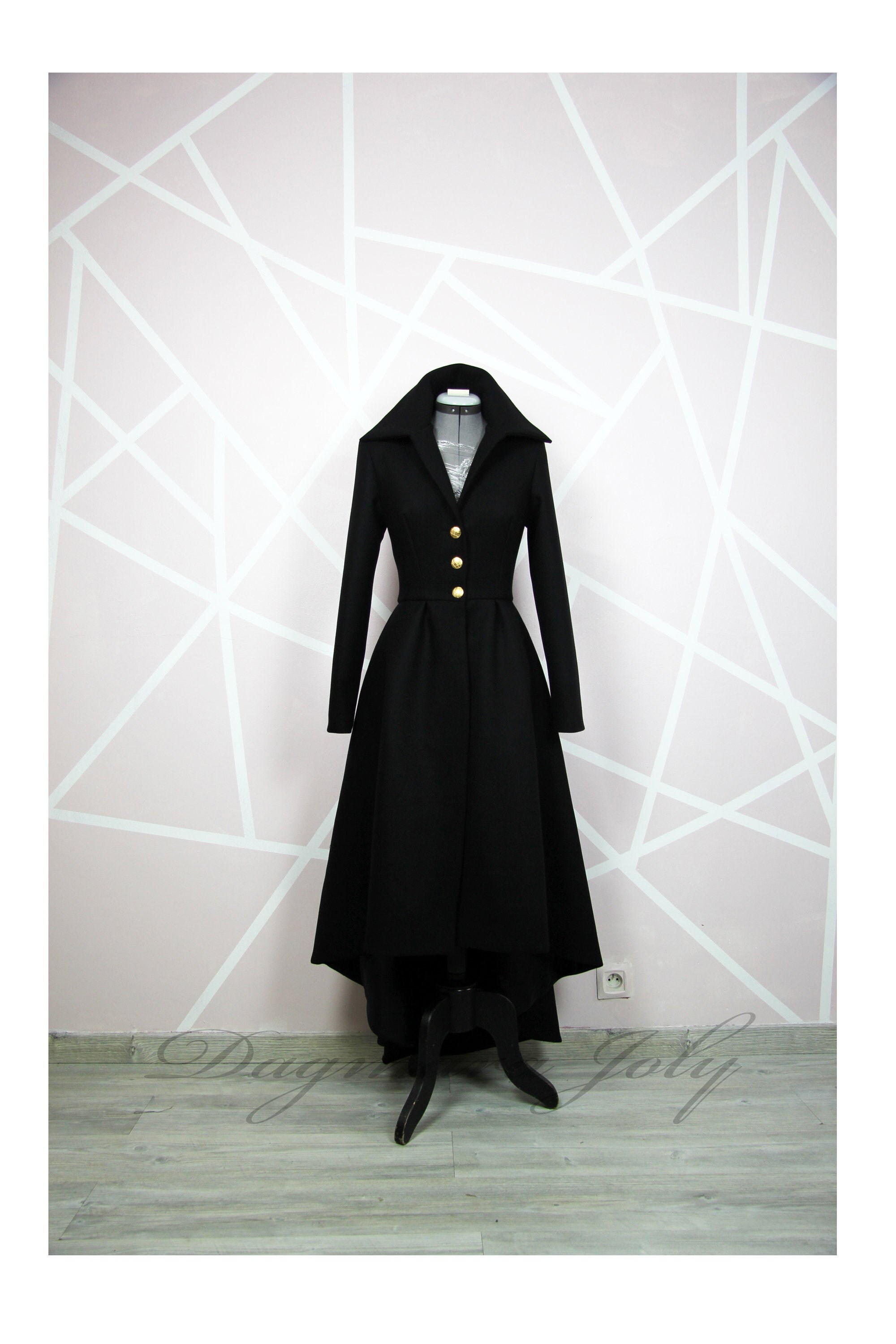 High Collar Coat - Etsy