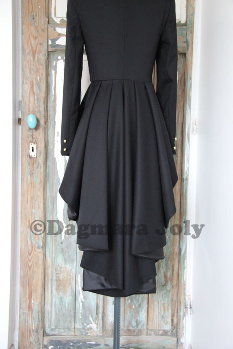 Women high low jacket black jacket women jacket hi lo coat Etsy