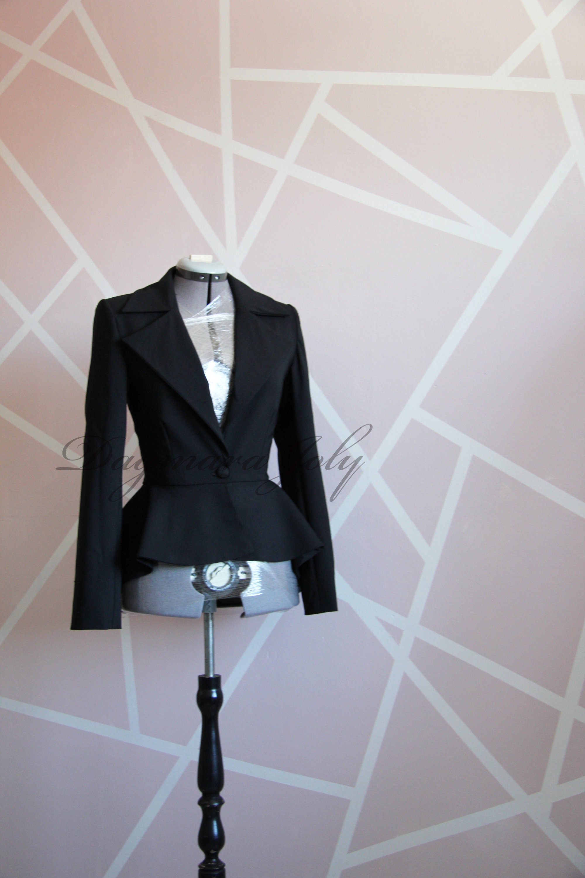 Mujer fit blazer azul marino blazer de mujer chaqueta Etsy México