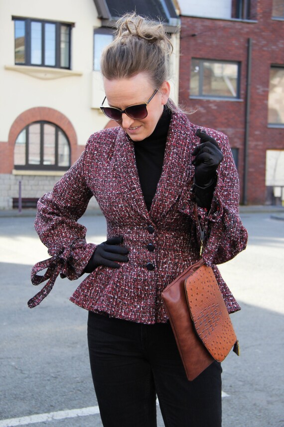 ladies tweed skirt suit