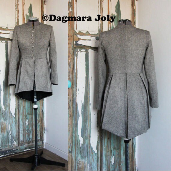 short grey jacket womens