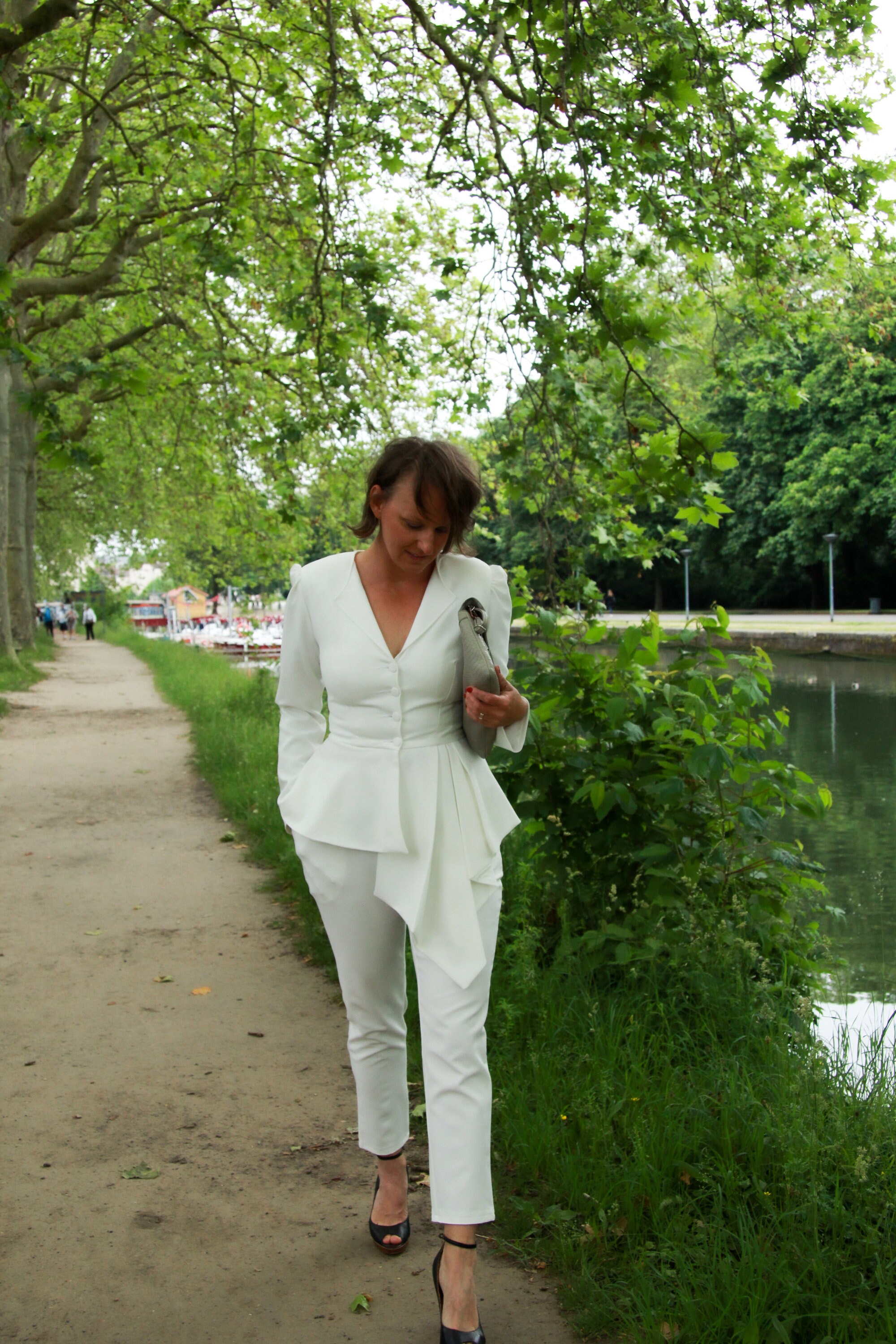 White Peplum Jacket Peplum Blazer 