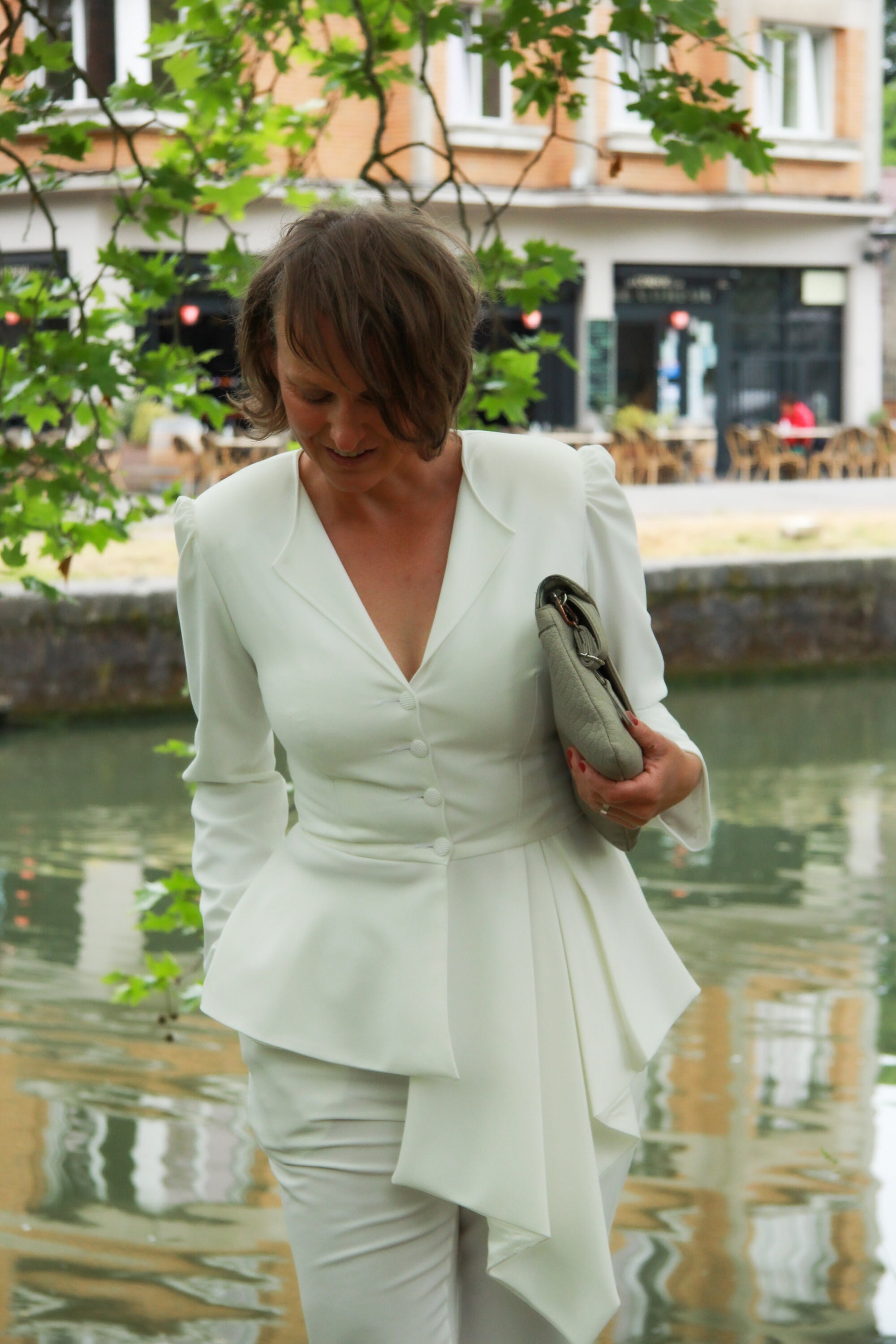 White Peplum Jacket Peplum Blazer 