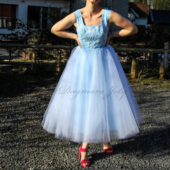 slim fit dress slacks SEQUINED LACE UP BACK TULLE DRESS main image 1