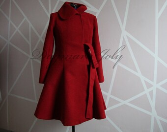 dark red coats