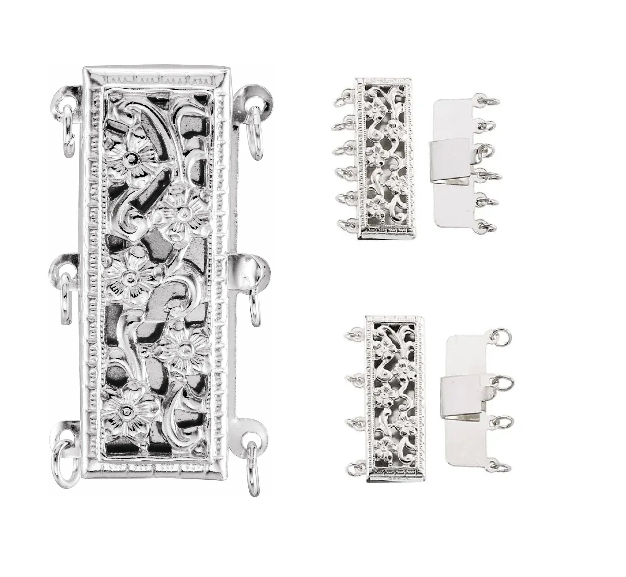 Sterling Silver Filigree Box Clasp – Estate Beads & Jewelry