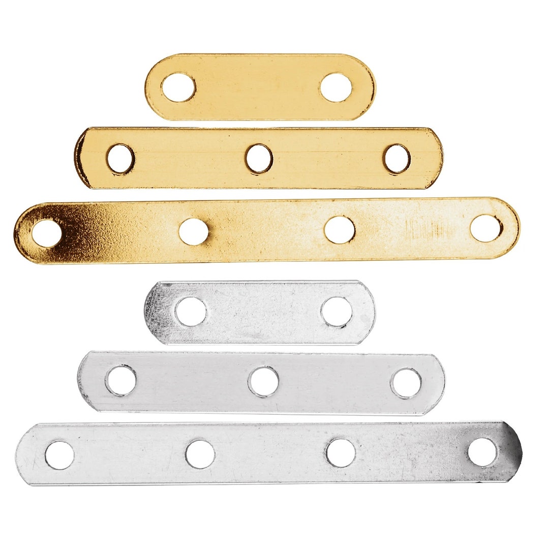 14K Yellow Gold 2 Strand Flat Round Spacer Bar Bead String Chain ...