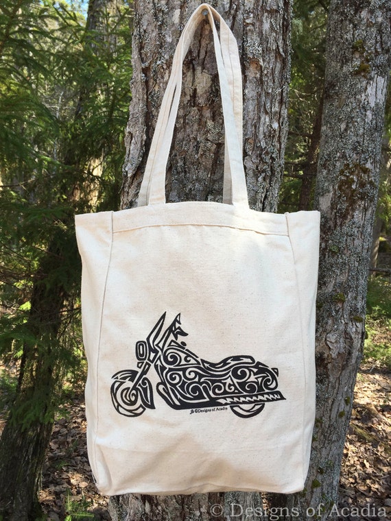 Art Of The Motorcycle Print Large Tote Bag Vinyl New