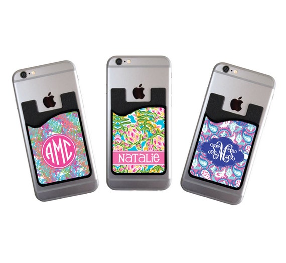Phone Card Holder >> Monogrammed Personalized Cell Phone Card Caddy Phone Wallet Etsy Phone Card Holder >> Monogrammed Personalized Cell Phone Card Caddy Phone Wallet Etsy