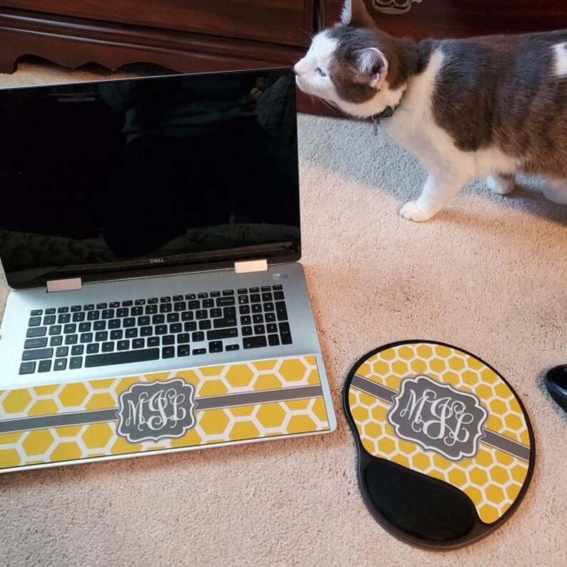 Personalized Keyboard Wrist Rest & Mouse Pad With Wrist Rest Etsy