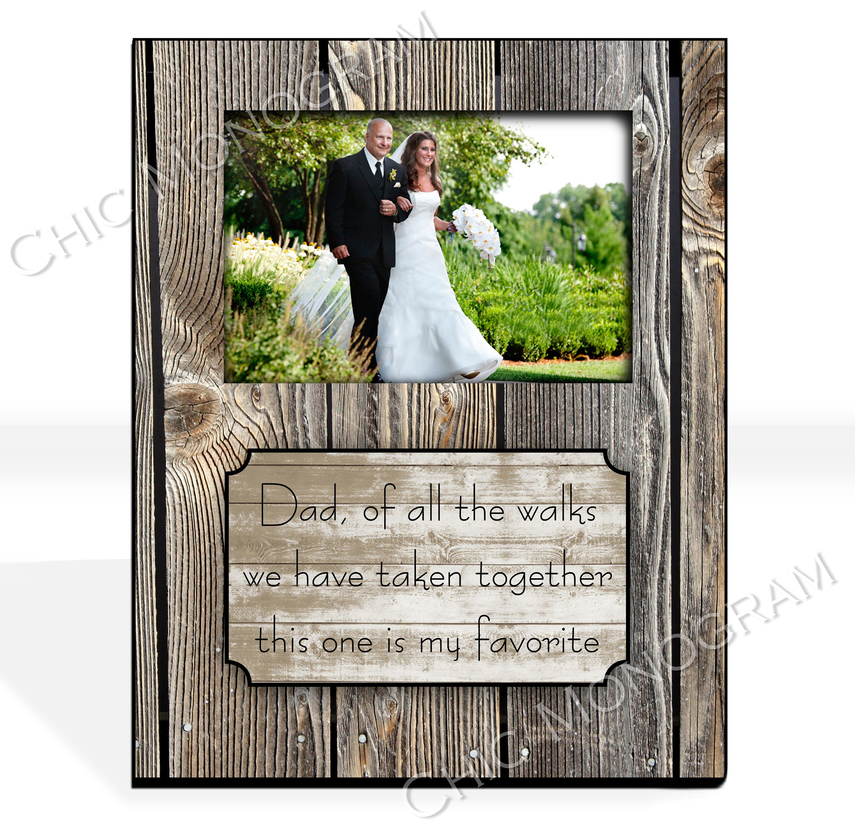 Father Of The Bride Gift Custom E Photo Frame Daughter 1