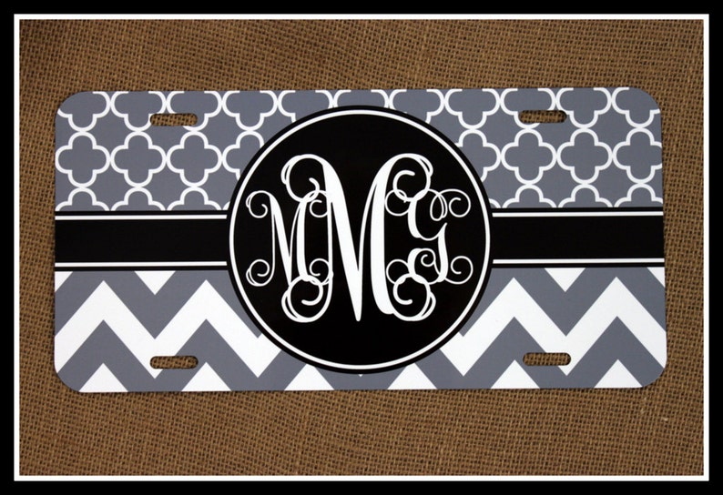 License Plate Car Tag Personalized Monogrammed Car Tag Car Etsy
