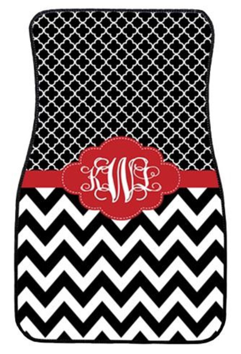 monogram car mats