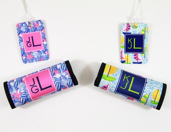 pretty luggage tags