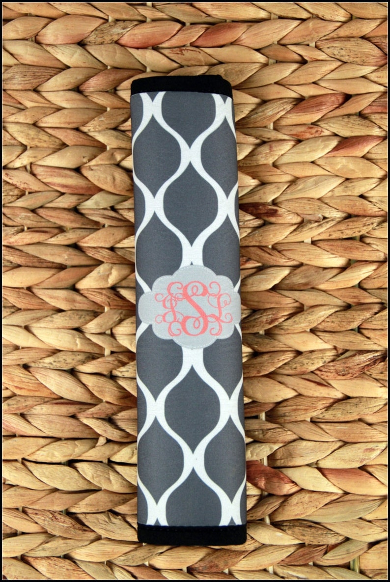 Seat Belt Cover Monogrammed Personalized Custom Etsy