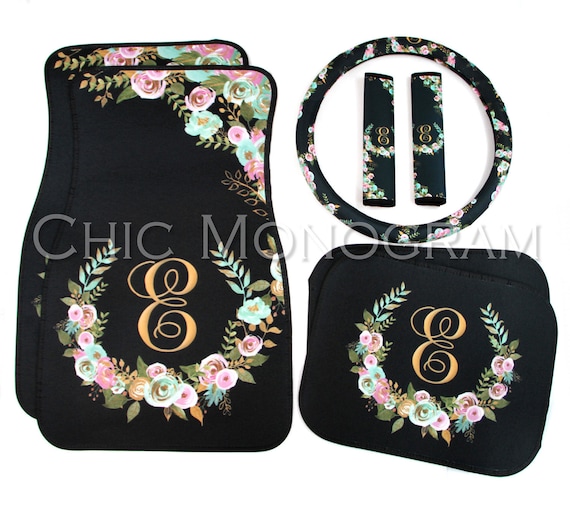 monogram car mats and seat covers