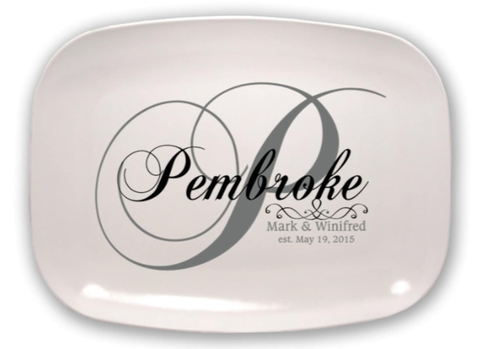 Personalized Platter Monogram Platter Custom Platter Serving Etsy
