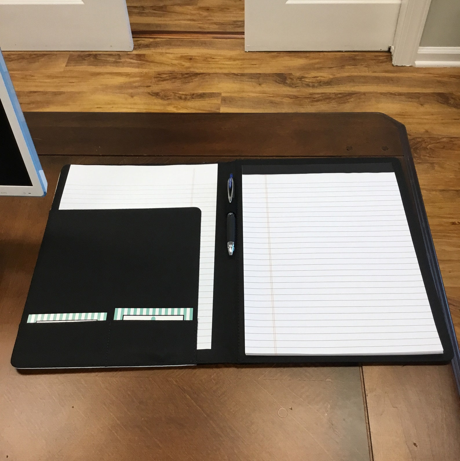 Notebook Notepad Portfolio Padfolio Monogrammed Personalized Etsy