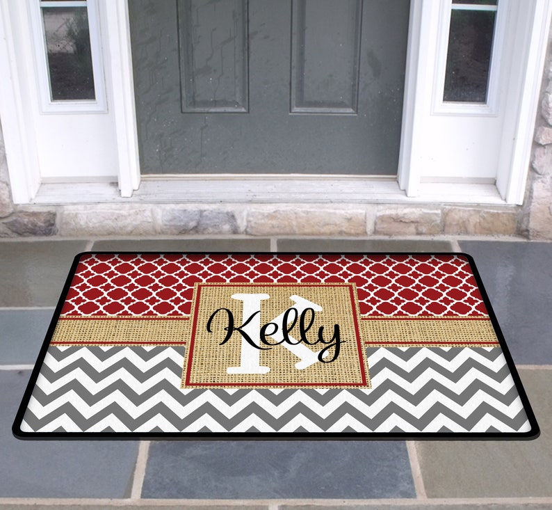 Rug Personalized Door Mat Custom Doormat Monogrammed Custom Etsy