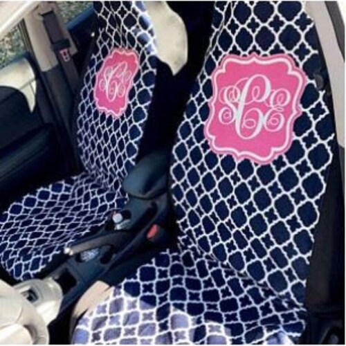 monogram seat covers