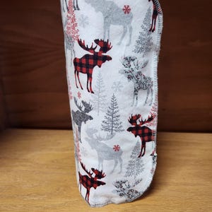 Reusable Kitchen Cloths: Moose Print Terry Paperless Towels