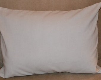 Travel Pillow Case / Child Pillow Case PLAIN WHITE / Solid Pillowcase / Solid White Pillowcase / White Pillowcase /12"x16" Pillowcase