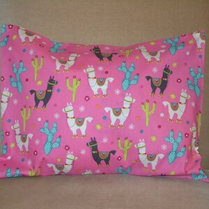 Travel Pillow Case /Accent Pillow Case in Colorful LLAMA/ALPACA Pillowcase/Southwest Decor/Llama Pillowcase/Llama Bedding/12&quot;x16&quot; Pillowcase