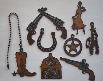 Rustic Rusted Recycled Metal Southwest Route Etsy