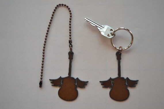 Rustic Rusty Rusted Recycled Metal Winged Guitar Ceiling Fan Etsy