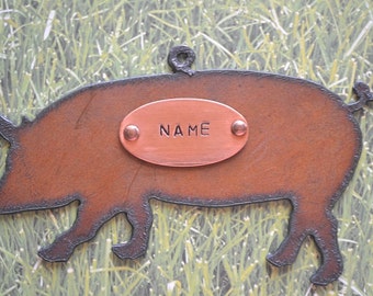 Beware Of Hampshire Pig Rustic Sign SignMission Classic Plaque Decoration