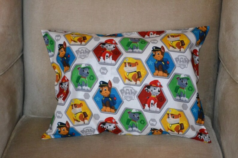 Travel Pillowcase Travel Pillow Case Child Pillow Case Paw Etsy