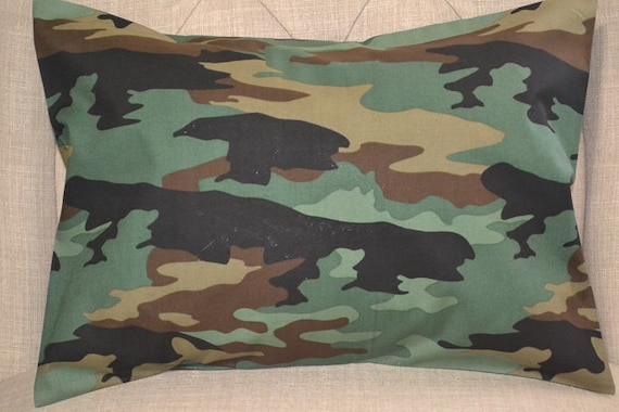 Travel Pillow Case Accent Pillow Case CAMOUFLAGE MILITARY HUNTING Camo Bedding Camouflage Decor 12x16 Pillowcase Etsy