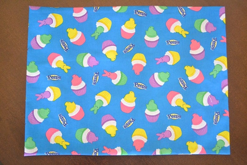 Travel Pillow Case Child Pillow Case EASTER PEEPS Peeps Chicks Peeps Rabbits