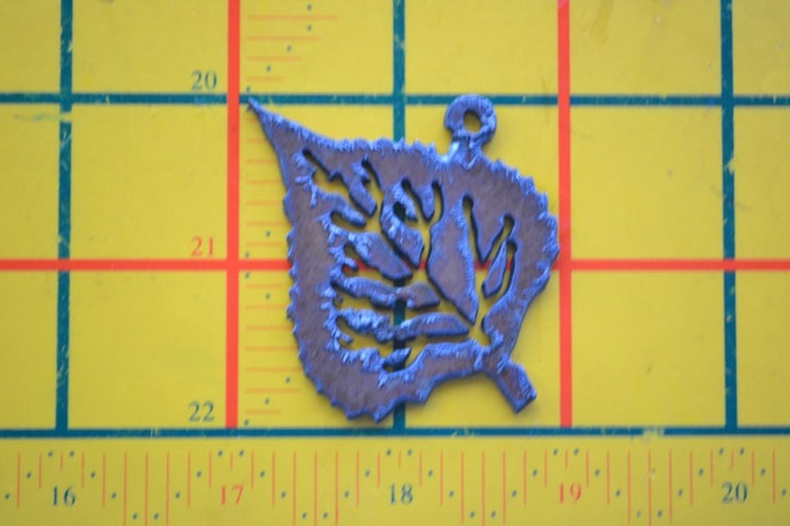 Rustic Rusty Rusted Recycled Metal ASPEN LEAF/ FALL/ Fan/light Etsy