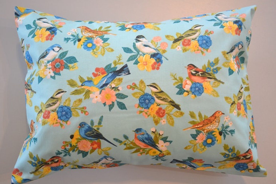 Travel Pillow Case / Accent Pillow Case NATURE BIRDS / OUTDOORS Pillowcase / Spring Birds Cover