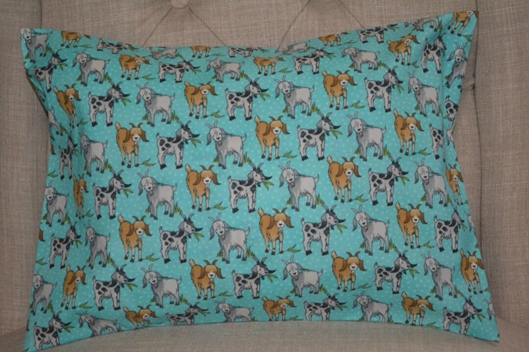 Travel Pillow Case / Child Pillow Case GOATS / GOAT Pillowcase